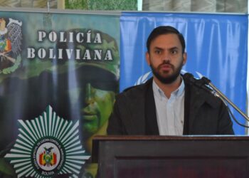 El ministro Eduardo del Castillo, en rueda de prensa pasada. Foto: APG
