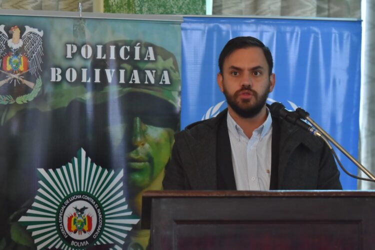 El ministro Eduardo del Castillo, en rueda de prensa pasada. Foto: APG