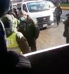 Captura de video del incidente denunciado.