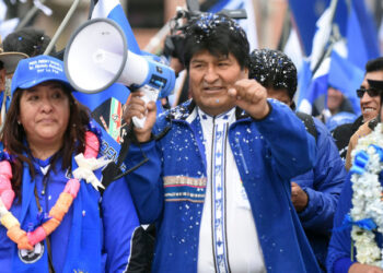 Evo Morales, durante su candidatura en 2020. Foto: ABI-archivo
