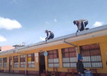 Una de las escuelas intervenidas en El Alto. Foto: GMAEA