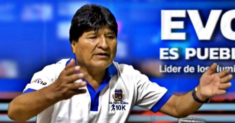 El expresidente Evo Morales