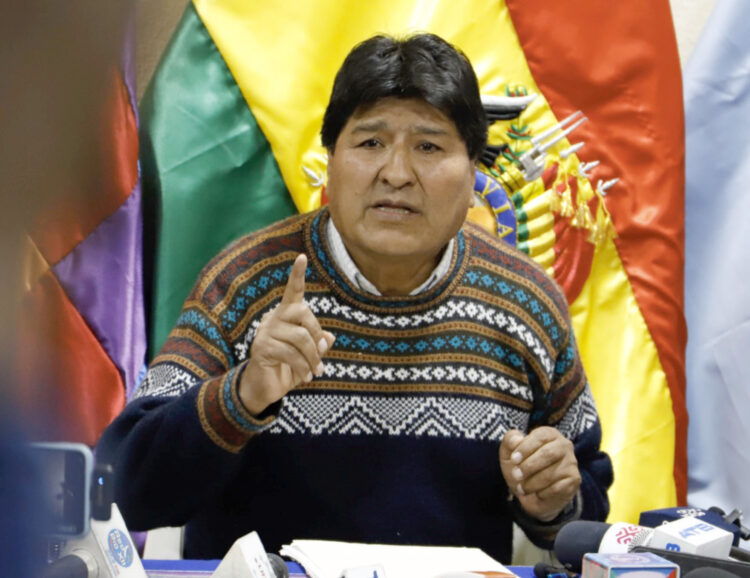 Morales dice que la Justicia ‘beneficia con impunidad’ a Camacho y otros ‘golpistas’