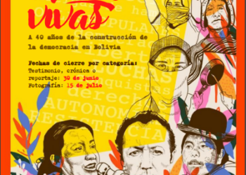 Afiche del concurso 'Historias vivas'. Foto: FES Bolivia.