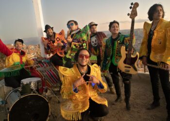 La banda Alandino, en un mirador paceño. Foto: Alandino.
