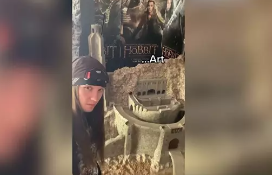 Las impresionantes recreaciones de los escenarios de El Señor de los Anillos en miniatura. Captura: Videlo.