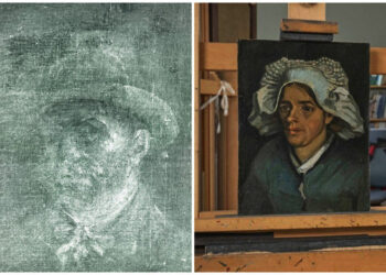 Autorretrato inédito de Van Gogh detrás de otro cuadro. Foto: montevideo.com.uy.