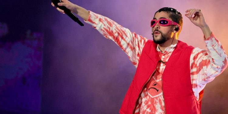 Bad Bunny, el artista más exitoso de este 2022. Foto: AFP.