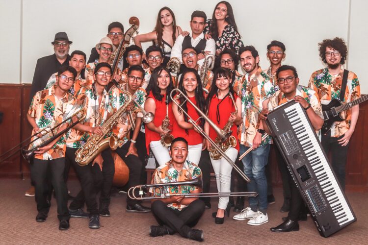 La Big Band Bolivia, esta noche en el teatro Nuna. Foto: Big Band Bolivia.