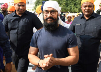Aamir Khan, productor y protagonista del 'remake' de 'Forest Gump'. Foto: AFP.