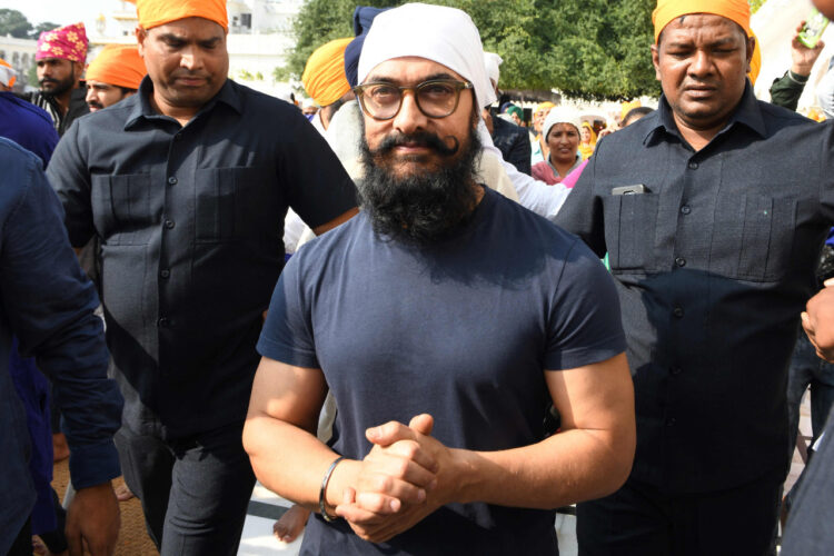 Aamir Khan, productor y protagonista del 'remake' de 'Forest Gump'. Foto: AFP.