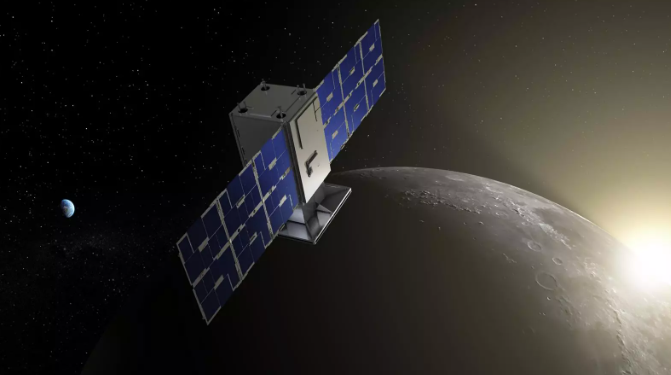Ilustración de CAPSTONE orbitando la Luna. Foto: NASA.