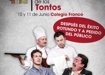'La cena de los tontos', una obra ambientada a la realidad paceña por Percy Jiménez y Agustín Vásquez. Foto: Mocondo Art.