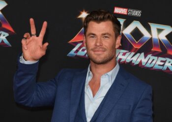 El actor Chris Hemsworth, protagonista de 'Thor: amor y trueno'. Foto: AFP.