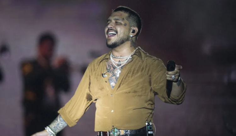 El mexicano Christian Nodal. Foto: AFP.