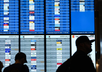 Los sitios web de los aeropuertos de Estados Unidos fueron atacados después de que el grupo de piratas informáticos prorruso KillNet publicara una lista de sitios y alentara a sus seguidores a atacarlos. Foto: AFP.
