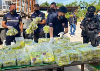 200 kilos de cristal de metanfetamina iban a ser trasladados a Taiwán. Foto: AFP.