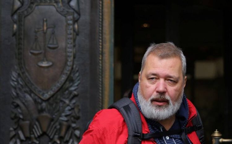 Dmitri Muratov, jefe de redacción de la Novaya Gazeta. Foto: AFP.