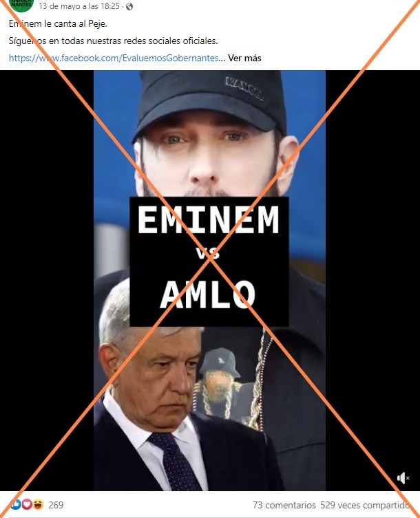 Captura de pantalla de una publicación en Facebook realizada el 18 de mayo de 2022.