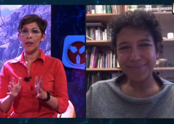 La arqueóloga Carla Jaimes, en la entrevista con la Directora de La Razón, Claudia Benavente. Foto: Archivo La Razón.