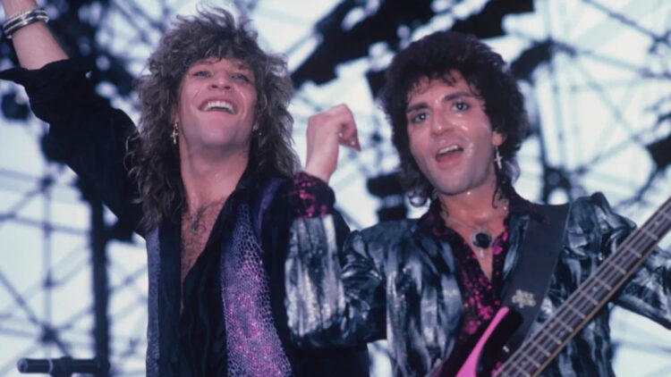 Jon Bon Jovi y Alec John Such. Foto: Archivo AFP.