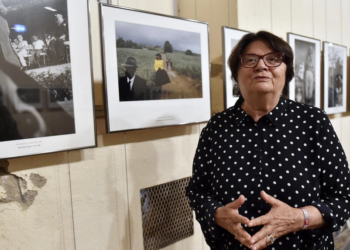 Françoise Huguier, fotoperiodista francesa en el festival Visa pour l'image en Perpiñán, Francia. Foto: AFP.