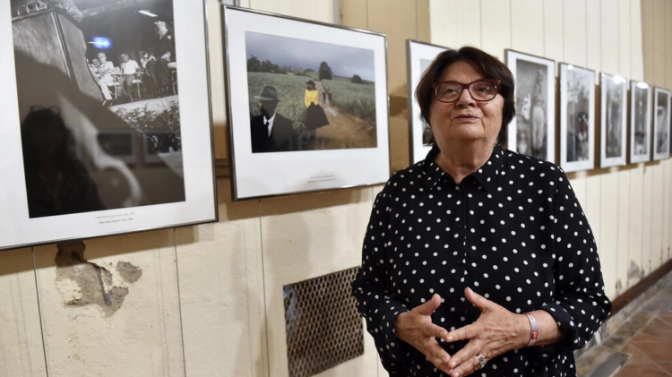 Françoise Huguier, fotoperiodista francesa en el festival Visa pour l'image en Perpiñán, Francia. Foto: AFP.