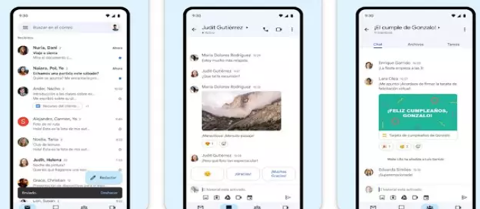 Interfaz de Gmail en un dispositivo Android. Foto: Play Store.