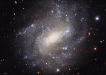 Toma de Hubble, de la galaxia UGC 9391. Foto: NASA.