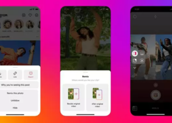 Nuevos diseños de los remix de Instagram. Foto: Meta.
