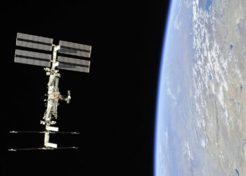 La Estación Espacial Internacional en una imagen de noviembre de 2018. Foto: AFP.