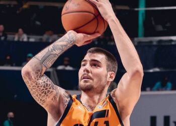El alero español Juancho Hernangómez del Utah Jazz, en la NBA. Foto: Europa Press.
