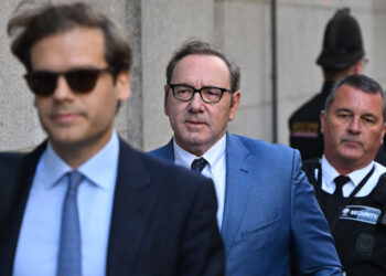 El actor Kevin Spacey se declaró no culpable. Foto: AFP.