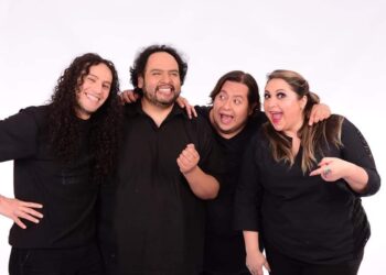 El cuarteto humorístico Mentes Ociosas. Foto: Miguel Vargas.