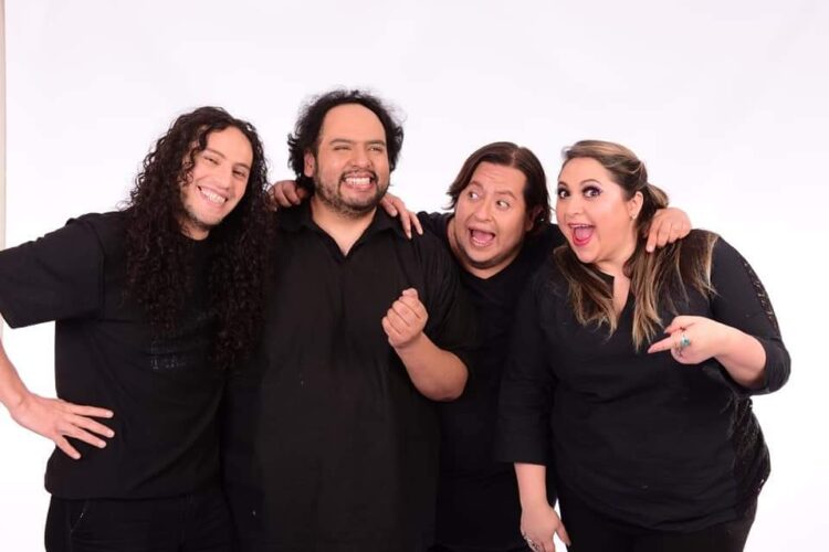 El cuarteto humorístico Mentes Ociosas. Foto: Miguel Vargas.