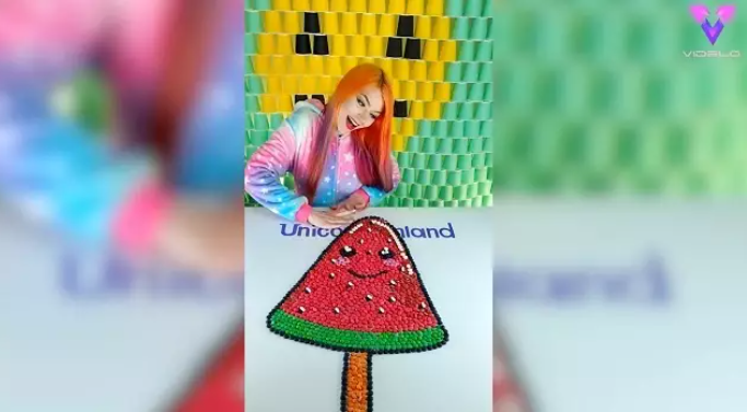 Las alucinantes obras de arte de esta chica hechas con caramelos. Foto: Euorpa Press.