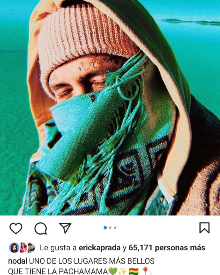 Publicación de Christian Nodal en la red social. Foto: Instagram.