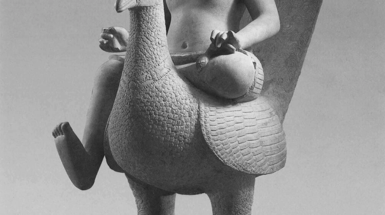 Foto de la escultura 'Skanda montada en un pavo' proporcionada por la justicia estadounidense. Foto: AFP.