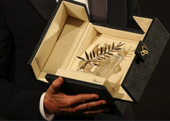 La Palma de Oro, máximo premio del Festival de Cine de Cannes. Foto: AFP.