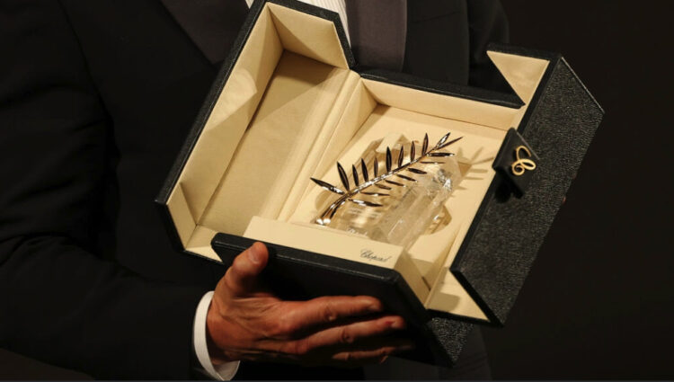 La Palma de Oro, máximo premio del Festival de Cine de Cannes. Foto: AFP.