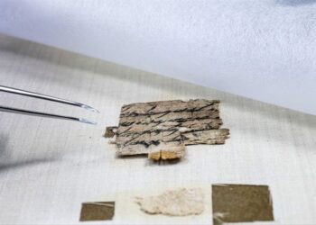 El escrito de hace 2.700 años atrás. Foto: AFP.