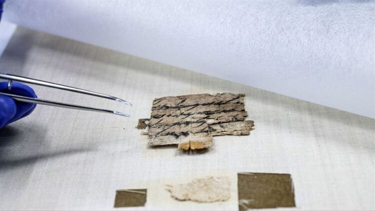El escrito de hace 2.700 años atrás. Foto: AFP.