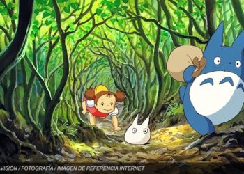 Escena de la película japonesa 'Mi vecino Totoro'. Imagen de referencia Internet.