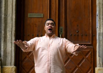El cantante lírico Pene Pati. Foto: AFP.