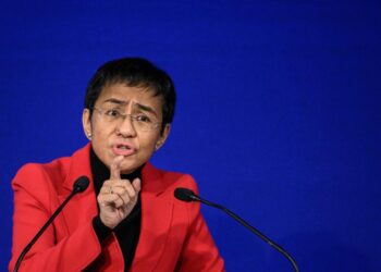La periodista filipina Maria Ressa, premio Nobel de la Paz. Foto: AFP.