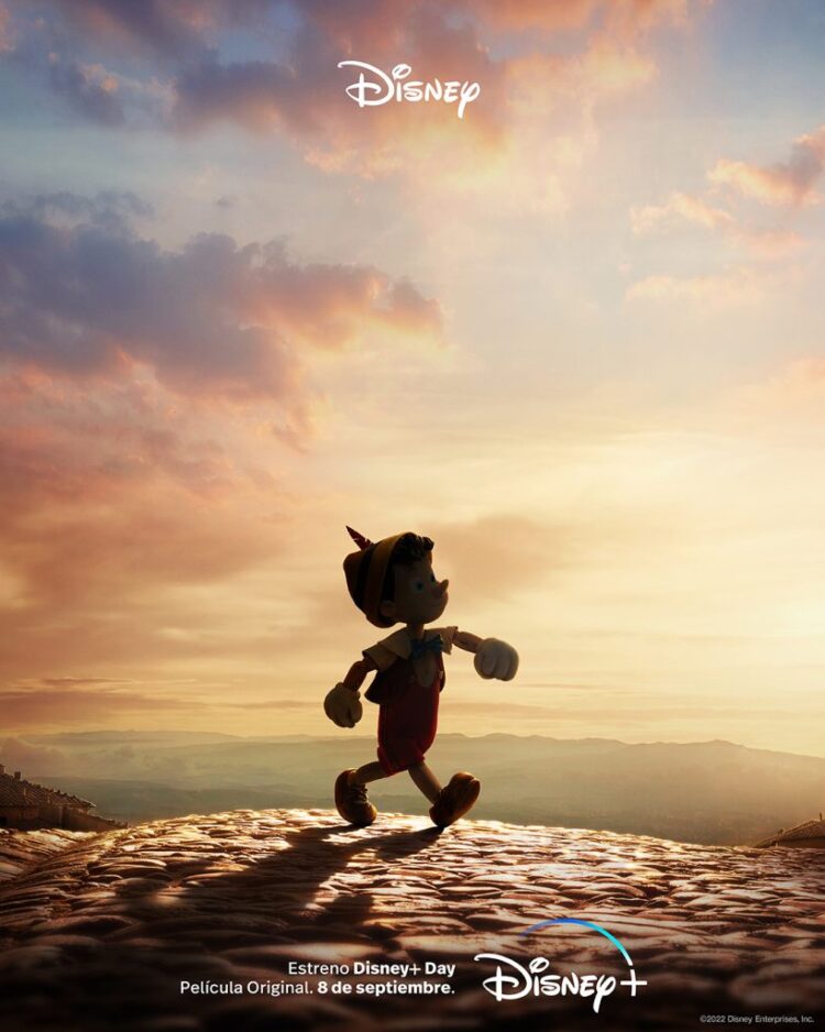 Primera imagen de Pinocho, película que será estrenada en septiembre. Foto: Disney+.