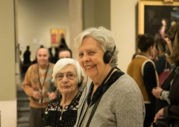 El programa educativo, organizado por el Museo del Prado y Samsung, impulsa la accesibilidad de la cultura a personas con necesidades específicas. Foto: Museo del Prado.