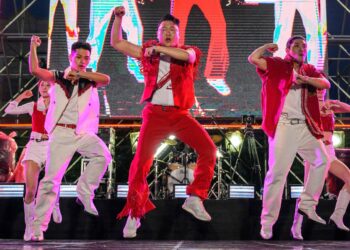El rapero coreano Psy, interpretando su éxito "Gangnam Style". Foto: AFP.