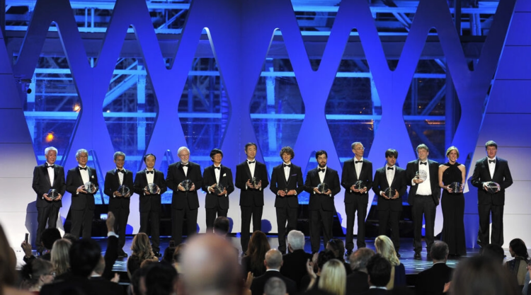 Imagen de una ceremonia anterior del Premio Breakthrough, en California, en 2015. Foto: AFP.