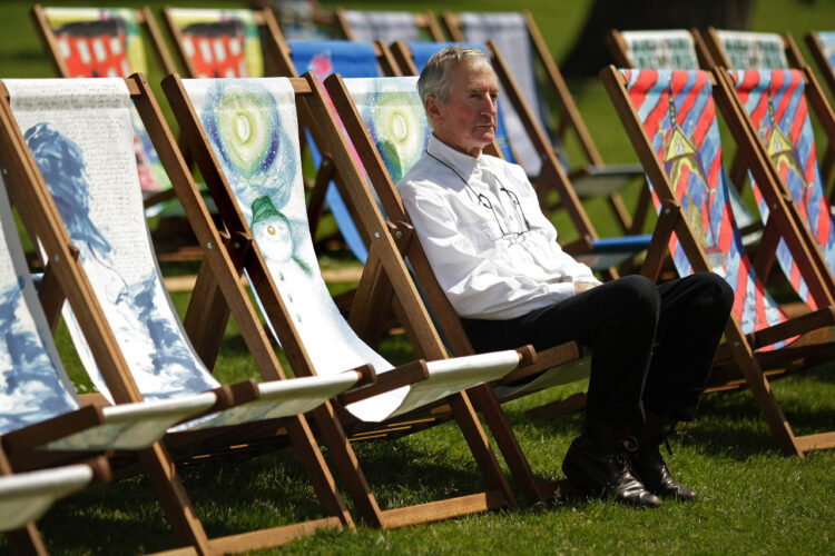 El dibujante británico Raymond Briggs. Foto: AFP.